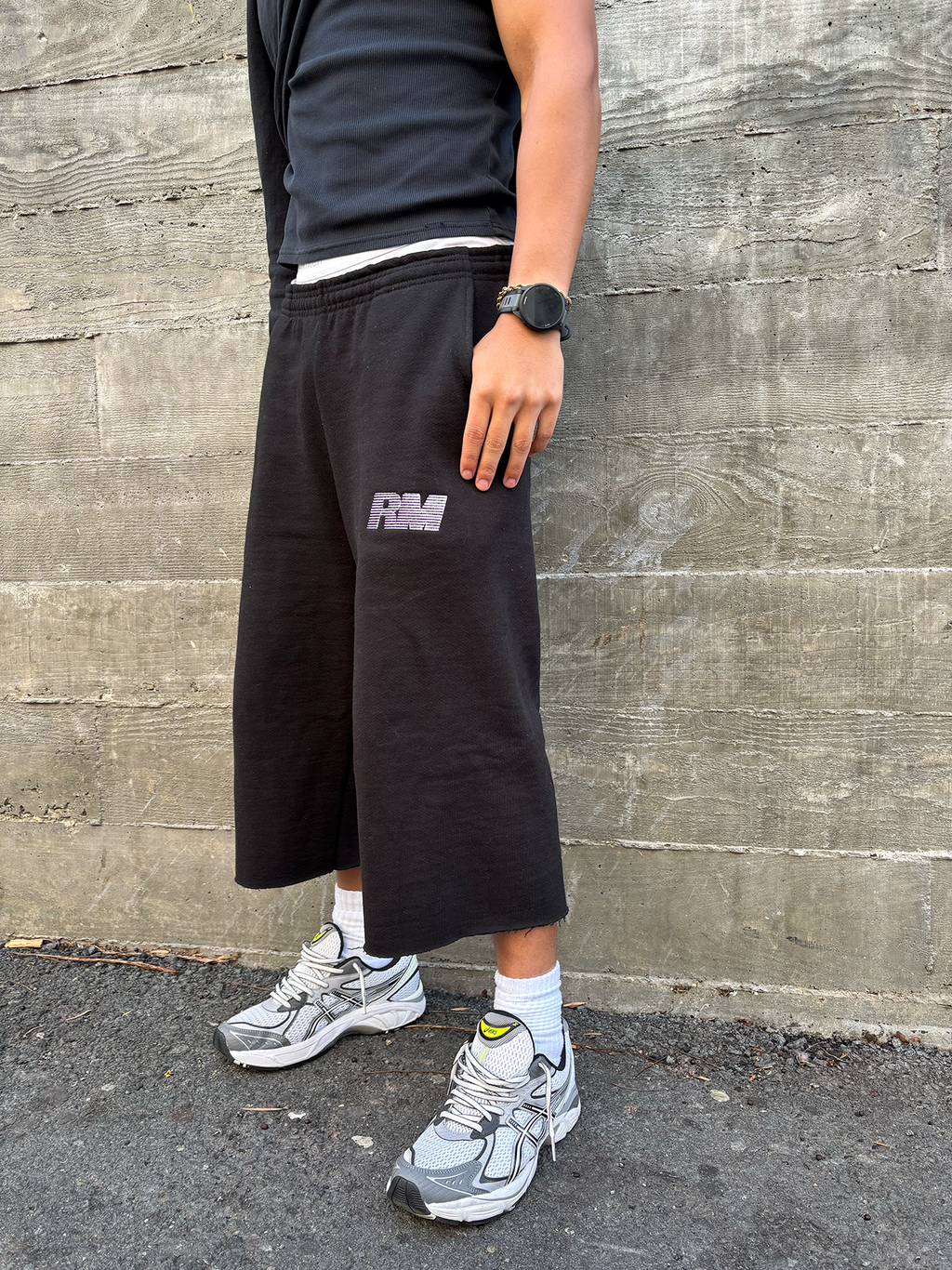 3/4 SHORTS - BLACK